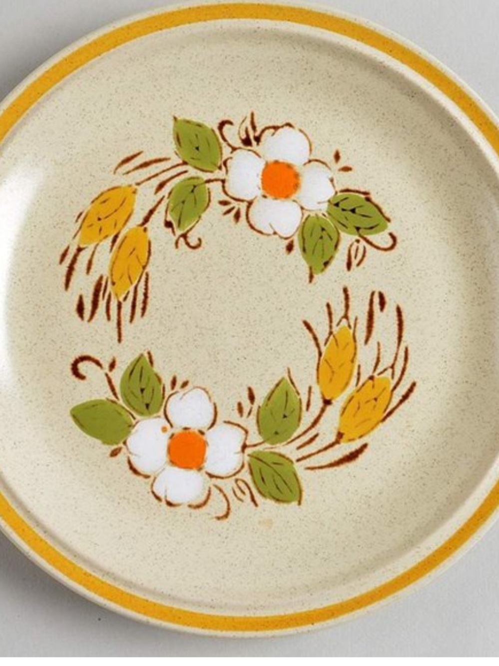 Set of 3: 1970s Vintage Hearthside Dinner Plate, Dessert Plate & Bowl